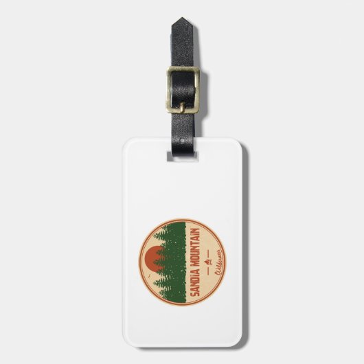 Sandia Mountain Wilderness Gepäckanhänger (Vorderseite vertikal)