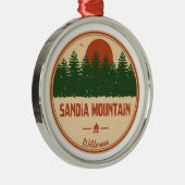 Sandia Mountain Wilderness Ornament Aus Metall (Rechts)
