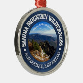 Sandia Mountain Wilderness Ornament Aus Metall (Rechts)