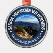 Sandia Mountain Wilderness Ornament Aus Metall (Vorne)