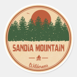 Sandia Mountain Wilderness Runder Aufkleber