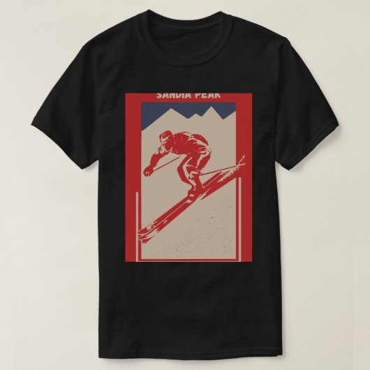 Sandia Peak in Albuquerque, New Mexico, Sandia Mou T-Shirt (Design vorne)