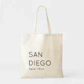 Sandiego Wedding Welcome Tote Bag Tragetasche (Vorne)