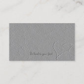 sandige Füße Visitenkarte (Rückseite)