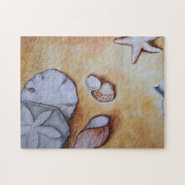 Sandige Muscheln Puzzle