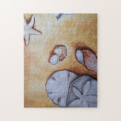Sandige Muscheln Puzzle (Vertikal)