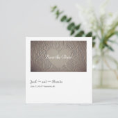 Sandige Rose mit Herz Save The Date (Stehend Vorderseite)