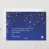 sandige Weihnachtskartenfront Feiertagskarte (Rückseite)