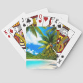 Sandiger weißer Strand Spielkarten (Rückseite)