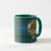 Sandilands Tartan & Abzeichen Tasse (VorderseiteRechts)