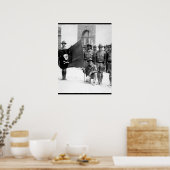 Sandinos Flagge. Nicaragua, 1932 (Marine Corps)_ Poster (Küche)