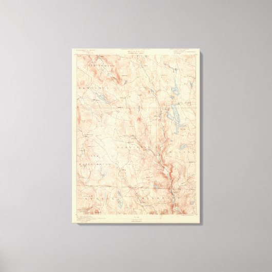 Sandisfield, Massachusetts Leinwanddruck (Vorderseite)