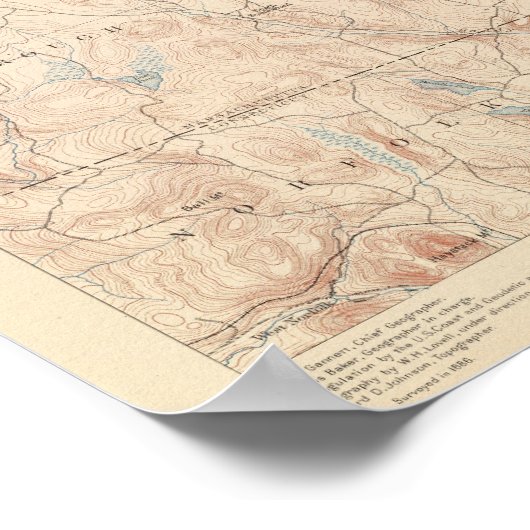 Sandisfield, Massachusetts Poster (Ecke)