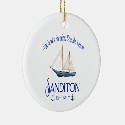 Sanditon Seaside Resort Keramik Ornament (Rechts)