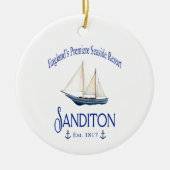 Sanditon Seaside Resort Keramik Ornament (Vorne)