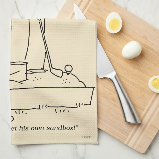 Sandkasten Geschirrtuch (Viertel Falte)