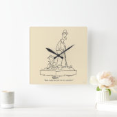 Sandkasten Quadratische Wanduhr (Zuhause)