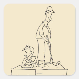 Sandkasten Quadratischer Aufkleber