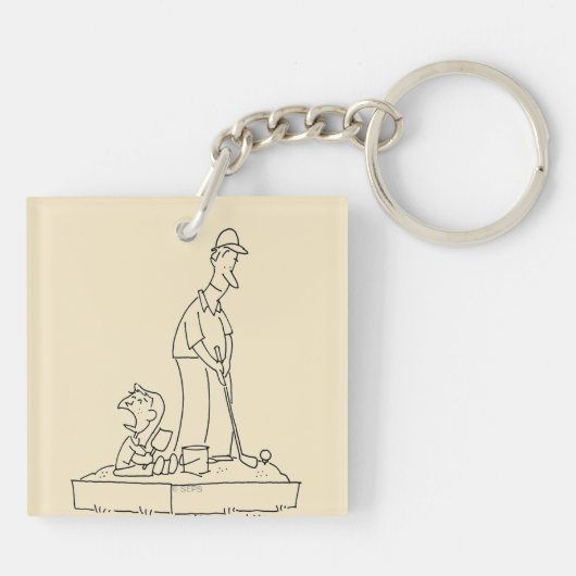 Sandkasten Schlüsselanhänger (Rückseite)