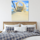 Sandkeil, der einen Golfball aus einem Sand trifft Leinwanddruck (Insitu (Schlafzimmer))
