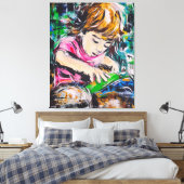 Sandkonzentrat Leinwanddruck (Insitu (Schlafzimmer))