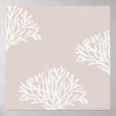 Sandkorallen und Weißkorallen Poster (Vorne)