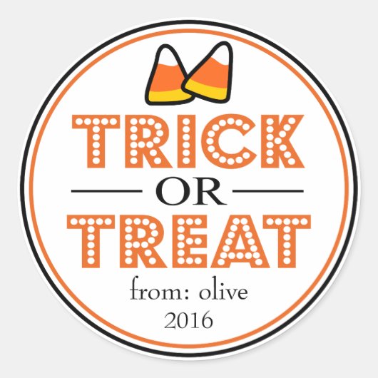 Sandkorn (schwarz / orange) runder aufkleber (Vorderseite)