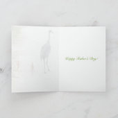 Sandkranich mit Kindertageskarte des Vaters Karte (Innenseite)