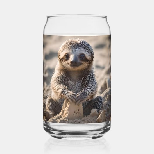 Sandküsten : Baby Sloth Gebäude Sand Castles, Dosenglas (Vorderseite)