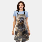 Sandküsten : Baby Sloth Gebäude Sand Castles, Schürze (Getragen)