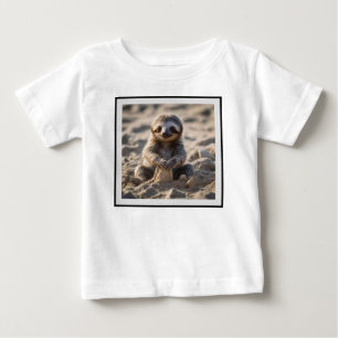Sandküsten : Baby Sloth Gebäude Sand Castles, T-shirt