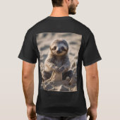 Sandküsten: Baby Sloth Gebäude Sand Castles, T-Shirt (Rückseite)