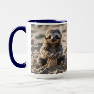 Sandküsten: Baby Sloth Gebäude Sand Castles, Tasse