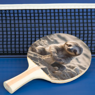 Sandküsten : Baby Sloth Gebäude Sand Castles, Tischtennis Schläger
