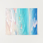 Sandküsten: Spielerische Beach Designs Wandteppich (Vorderseite (Horizontal))