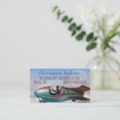 Sandlark Retro Rocket Visitenkarten Visitenkarte (Stehend Vorderseite)