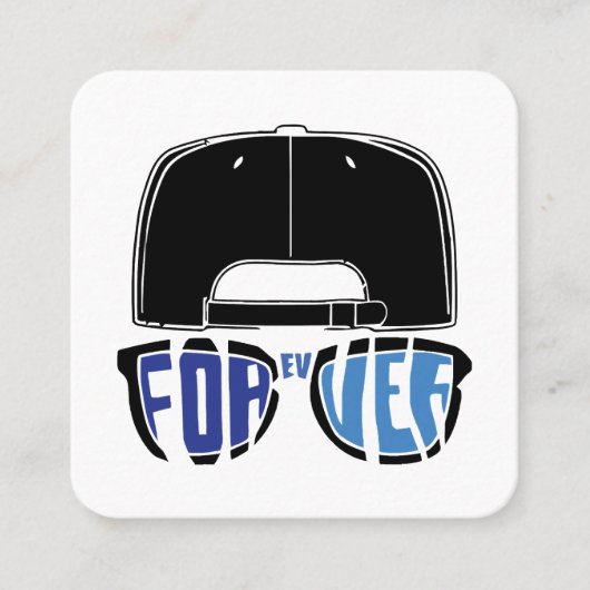 Sandlot Forever Quadratische Visitenkarte (Vorderseite)