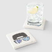 Sandlot Forever Steinuntersetzer (Seitenansicht)