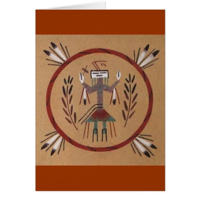 Sandmalerei im amerikanischen Ureinwohnerstamm (Vorne)