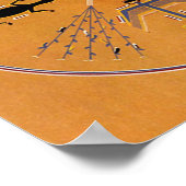 Sandmalerei im amerikanischen Ureinwohnerstamm Poster (Ecke)