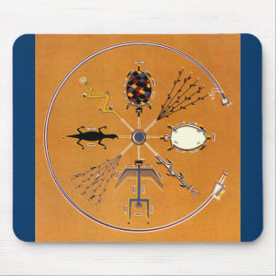 Sandmalerei im amerikanischen Ureinwohnertribal Mousepad