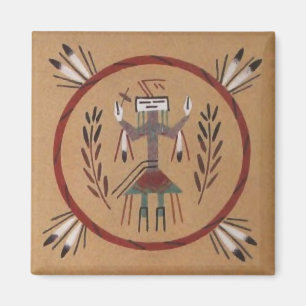 Sandmalerei indianischer Stamm Magnet