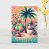 Sandman Christmas Card Karte (Gelbe Blume)