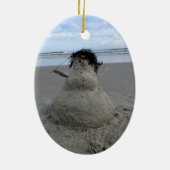 Sandman Oval Keramik Ornament Tropical Christmas (Hinten)