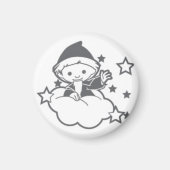 sandmann button für magnetboard magnet (Vorne)