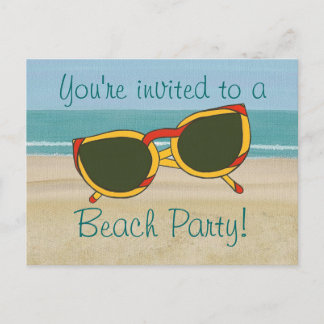 Sandmeer, Beach Party Einladung, Postkarten