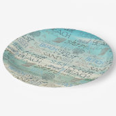 Sandmeer Pappteller (Schrägansicht)