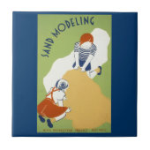 Sandmodellierung Fliese (Vorderseite)