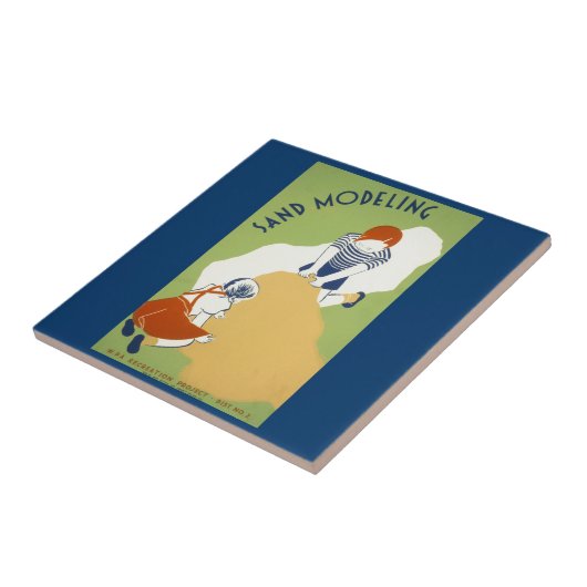 Sandmodellierung Fliese (Seite)