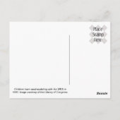 Sandmodellierung für jüngere Kinder Postkarte (Rückseite)